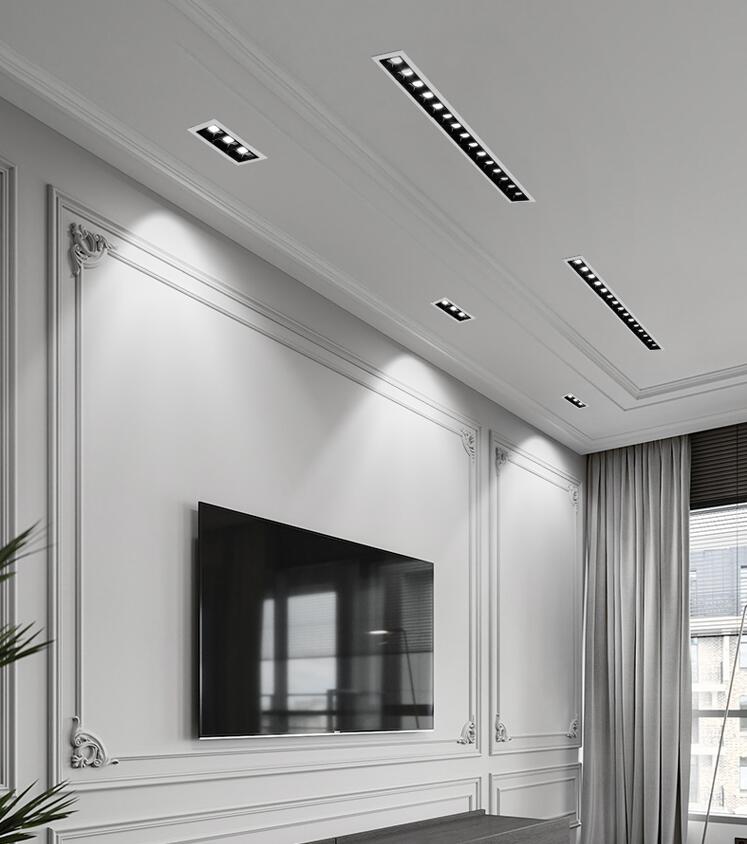 Line lights LED Downlight Spot Light Indoor Recessed Lighting Linear bar Laser Blade Ceiling Line Lamp 2W 4W 10W 20W 30W