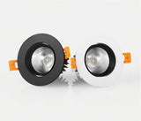 Anti Glare Recessed Dimmable COB LED Downlights 7W 9W 12W LED Ceiling Spot Lights AC85~265V LED Ceiling Lamps Indoor Lighting