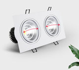 Dimmable Recessed COB Downlights 7W 9W 12W LED Square Ceiling Spot Lights AC85-265V LED Ceiling Lamps Indoor Lighting