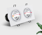 Dimmable Recessed COB Downlights 7W 9W 12W LED Square Ceiling Spot Lights AC85-265V LED Ceiling Lamps Indoor Lighting