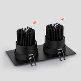 Dimmable Recessed COB Downlights 7W 9W 12W LED Square Ceiling Spot Lights AC85-265V LED Ceiling Lamps Indoor Lighting