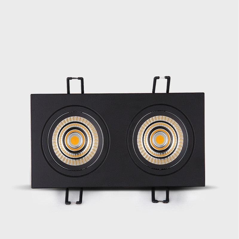 Dimmable Recessed COB Downlights 7W 9W 12W LED Square Ceiling Spot Lights AC85-265V LED Ceiling Lamps Indoor Lighting