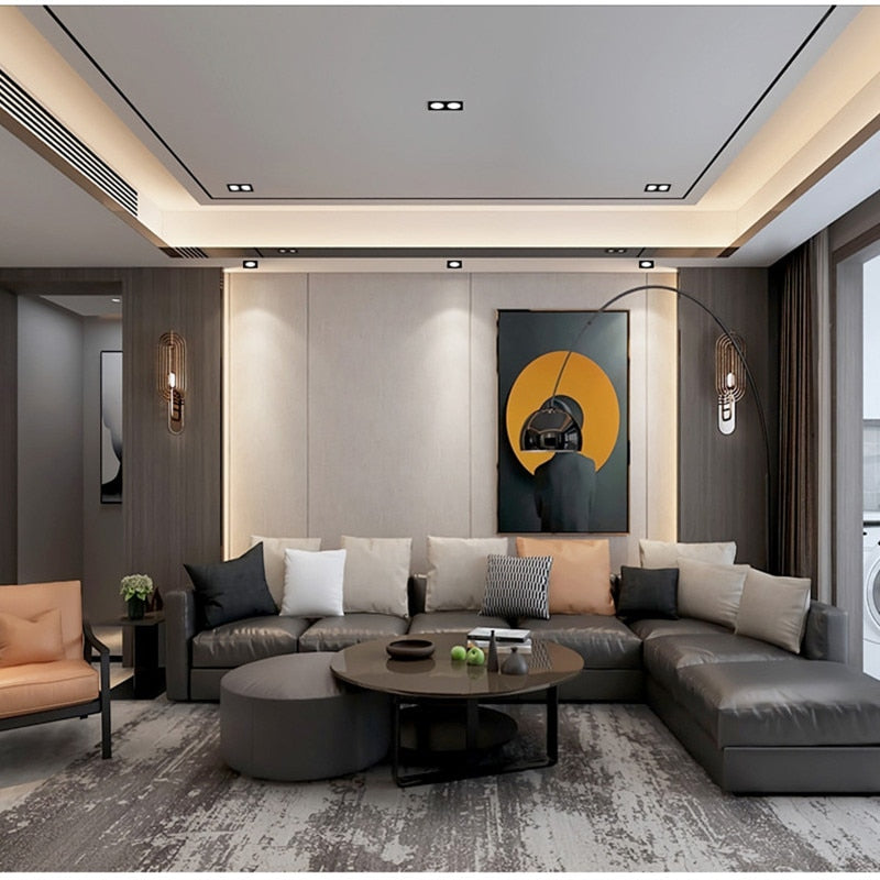 Dimmable Recessed COB Downlights 7W 9W 12W LED Square Ceiling Spot Lights AC85-265V LED Ceiling Lamps Indoor Lighting