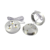 LED Under Cabinet Light 12V DC Warm Natural Cool White 12V LED Puck Lights Downlight for Under Kitchen Closet Cabinets Lighting