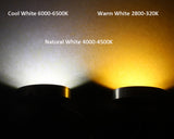 LED Under Cabinet Light 12V DC Warm Natural Cool White 12V LED Puck Lights Downlight for Under Kitchen Closet Cabinets Lighting