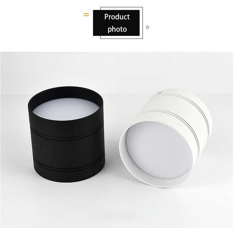 Round Dimmable LED Ceiling Downlight 5/7/9/12/15/18/20/24W Surface Mounted Spotlights Kitchen Bedroom Livingroom Indoor Lighting