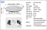 Ultra Thin LED Downlight Lamp 3W 4W 6W 9W 12W 15W 18W 24W LED Ceiling Recessed Grid Downlight Slim Round Panel Light