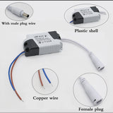 LED Power Supply 1W-24W 260mA Driver Adapter With DC Plug  AC90-265V Lighting Transformer For LED Panel Light Downlight