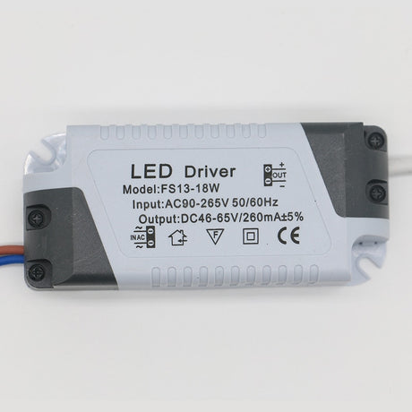 LED Power Supply 1W-24W 260mA Driver Adapter With DC Plug  AC90-265V Lighting Transformer For LED Panel Light Downlight