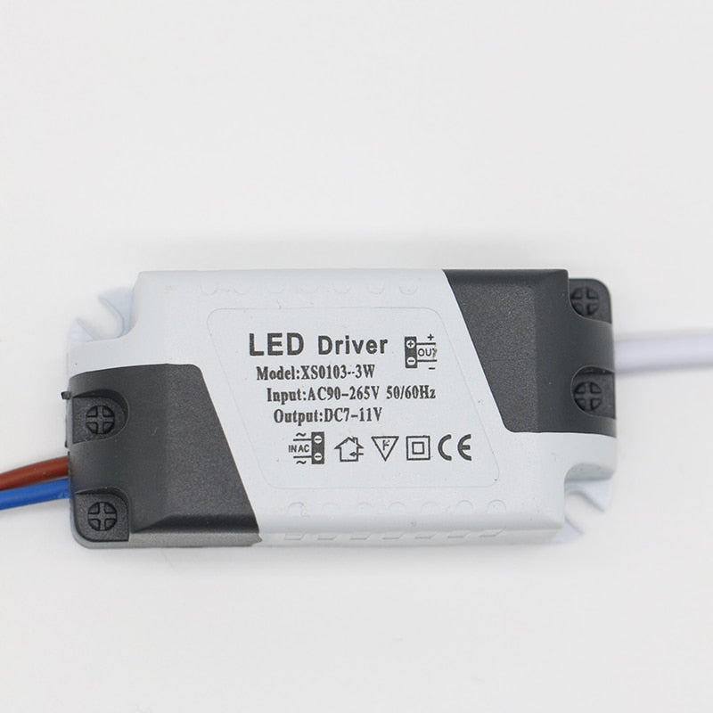 LED Power Supply 1W-24W 260mA Driver Adapter With DC Plug AC90-265V Li ...