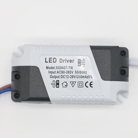 LED Power Supply 1W-24W 260mA Driver Adapter With DC Plug  AC90-265V Lighting Transformer For LED Panel Light Downlight