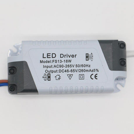 LED Power Supply 1W-24W 260mA Driver Adapter With DC Plug  AC90-265V Lighting Transformer For LED Panel Light Downlight