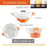 Kaguyahime 10 PCS LED Downlight 3W 5W 7W 12W 18W High Bright Downlights AC 110V 220V Round Recessed Panel Light LED Spot Lighting