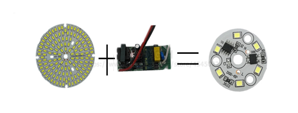 Driverless 3W 5W 7W 9W 18W 10PCS 220V LED downlight retrofit board highlight 2835 patch light source replacement light source board