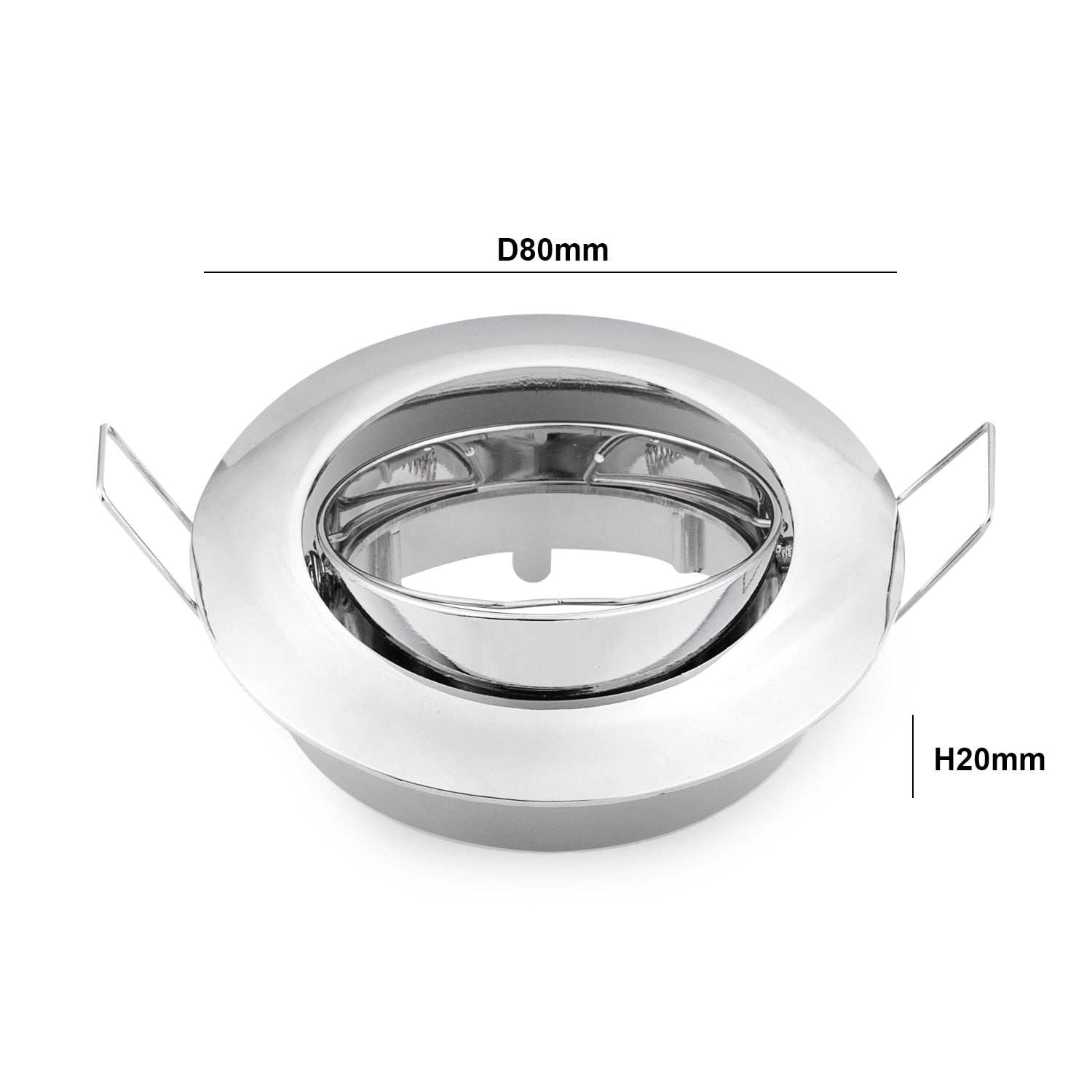 Adjustable Ceiling Lamp Holder Bases Halogen Light Bracket Cup Aluminum LED Downlight GU10 MR16 Spot Light Bulb Lamp Holders