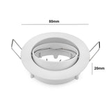 Adjustable Ceiling Lamp Holder Bases Halogen Light Bracket Cup Aluminum LED Downlight GU10 MR16 Spot Light Bulb Lamp Holders