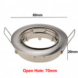 Adjustable Ceiling Lamp Holder Bases Halogen Light Bracket Cup Aluminum LED Downlight GU10 MR16 Spot Light Bulb Lamp Holders