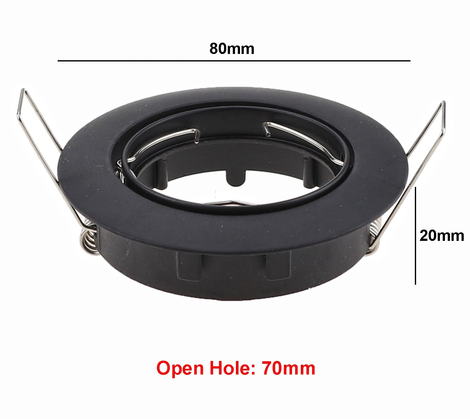 Adjustable Ceiling Lamp Holder Bases Halogen Light Bracket Cup Aluminum LED Downlight GU10 MR16 Spot Light Bulb Lamp Holders