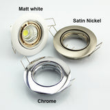 Adjustable Ceiling Lamp Holder Bases Halogen Light Bracket Cup Aluminum LED Downlight GU10 MR16 Spot Light Bulb Lamp Holders