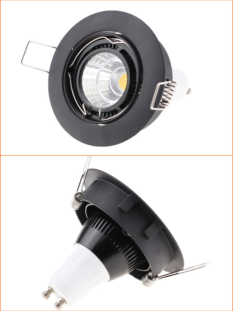 Adjustable Ceiling Lamp Holder Bases Halogen Light Bracket Cup Aluminum LED Downlight GU10 MR16 Spot Light Bulb Lamp Holders