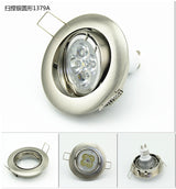 Adjustable Ceiling Lamp Holder Bases Halogen Light Bracket Cup Aluminum LED Downlight GU10 MR16 Spot Light Bulb Lamp Holders