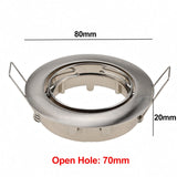 Adjustable Ceiling Lamp Holder Bases Halogen Light Bracket Cup Aluminum LED Downlight GU10 MR16 Spot Light Bulb Lamp Holders