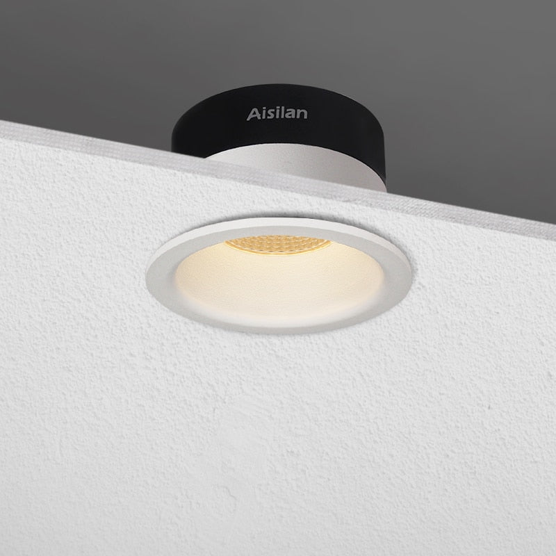 Aisilan LED Downlight narrow border anti-glare Spot light household large arc downlight aisle without master led Recessed light
