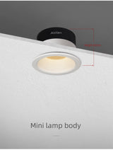 Aisilan LED Downlight narrow border anti-glare Spot light household large arc downlight aisle without master led Recessed light
