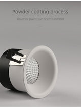 Aisilan LED Downlight narrow border anti-glare Spot light household large arc downlight aisle without master led Recessed light