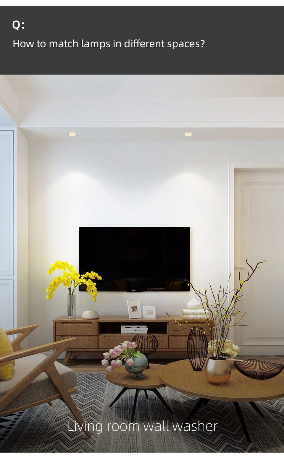 Aisilan LED Downlight narrow border anti-glare Spot light household large arc downlight aisle without master led Recessed light