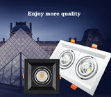 Dimmable LED downlight COB spotlight 10W 20W 30W Ceiling inlaid light Interior lighting AC110V-220V living room bedroom