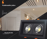 Dimmable LED downlight COB spotlight 10W 20W 30W Ceiling inlaid light Interior lighting AC110V-220V living room bedroom