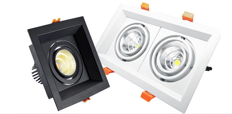 Dimmable LED downlight COB spotlight 10W 20W 30W Ceiling inlaid light Interior lighting AC110V-220V living room bedroom