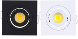 Square Dimmable Embedded LED waterproof IP65 10pcs/lot cob ceiling 3W Bathroom Kitchen Hotel shower room LED downlight Cob Lamp
