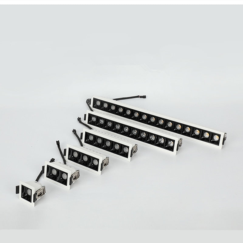 Dimmable LED Downlight Spot Light Indoor Recessed Lighting Linear bar Laser Blade Ceiling Line Lamp 2W/4W/6W/10W/20W/30W