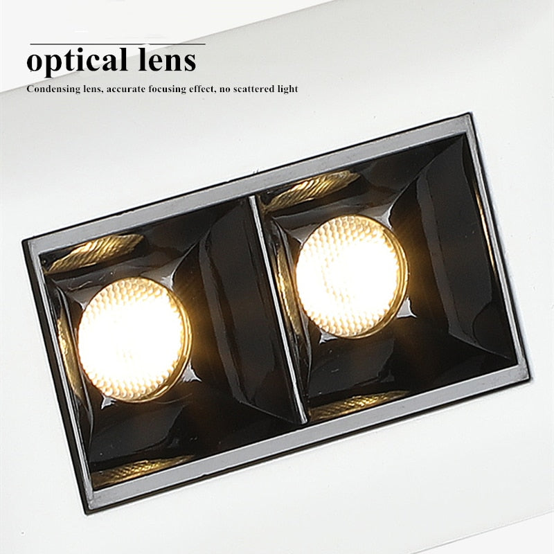 Dimmable LED Downlight Spot Light Indoor Recessed Lighting Linear bar Laser Blade Ceiling Line Lamp 2W/4W/6W/10W/20W/30W