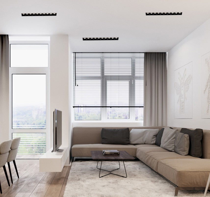 Dimmable LED Downlight Spot Light Indoor Recessed Lighting Linear bar Laser Blade Ceiling Line Lamp 2W/4W/6W/10W/20W/30W