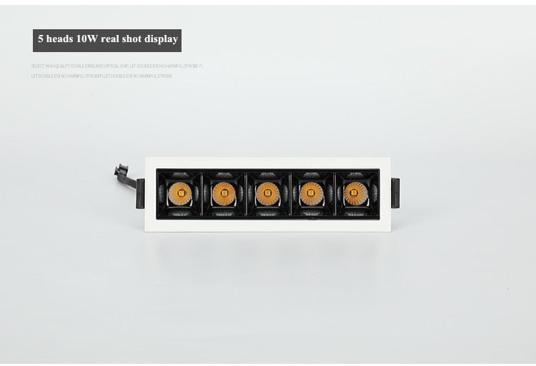 Dimmable LED Downlight Spot Light Indoor Recessed Lighting Linear bar Laser Blade Ceiling Line Lamp 2W/4W/6W/10W/20W/30W