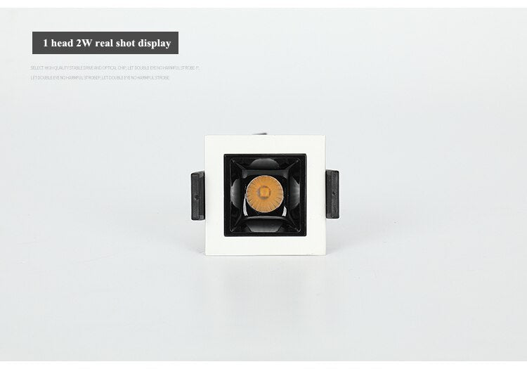 Dimmable LED Downlight Spot Light Indoor Recessed Lighting Linear bar Laser Blade Ceiling Line Lamp 2W/4W/6W/10W/20W/30W