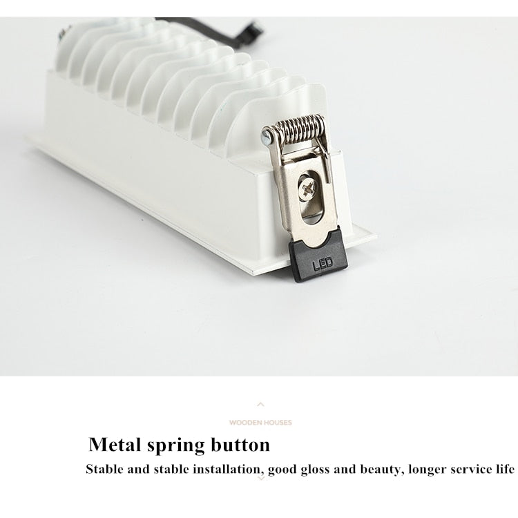 Dimmable LED Downlight Spot Light Indoor Recessed Lighting Linear bar Laser Blade Ceiling Line Lamp 2W/4W/6W/10W/20W/30W