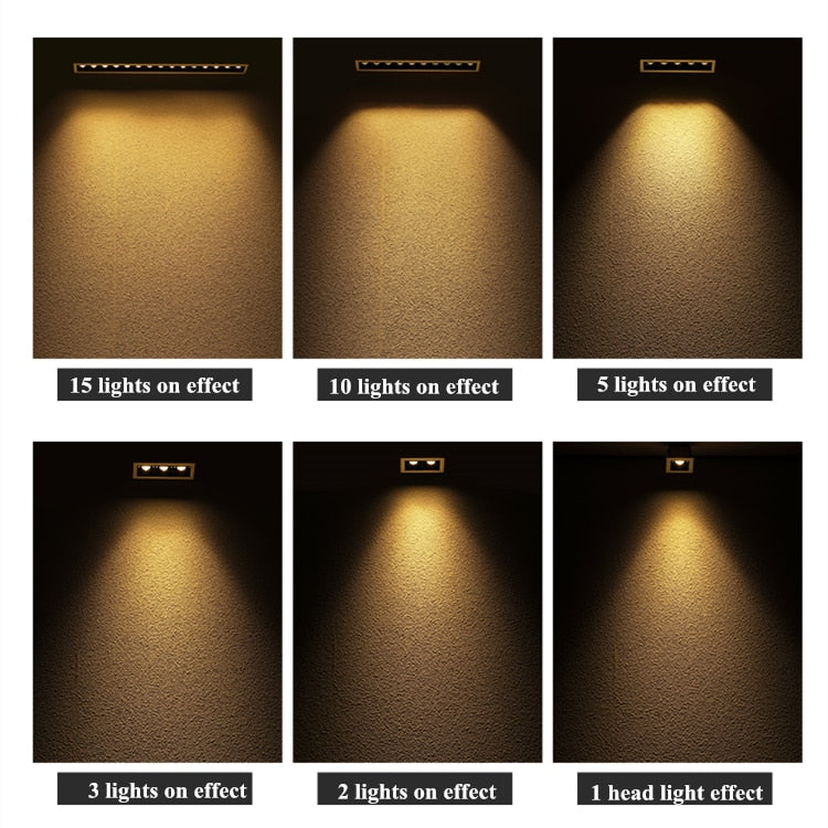 Dimmable LED Downlight Spot Light Indoor Recessed Lighting Linear bar Laser Blade Ceiling Line Lamp 2W/4W/6W/10W/20W/30W