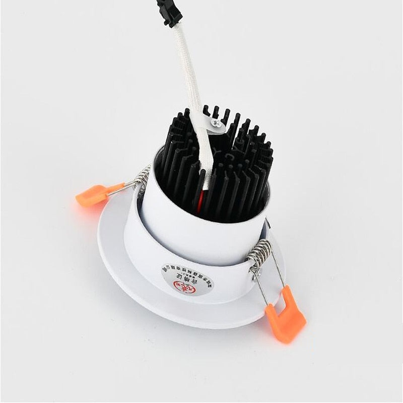 Dimmable Recessed LED Downlights 7W/9W/12W COB LED Ceiling Spot Lights 85-265V LED Ceiling Lamps Warm Cold White Indoor Lighting