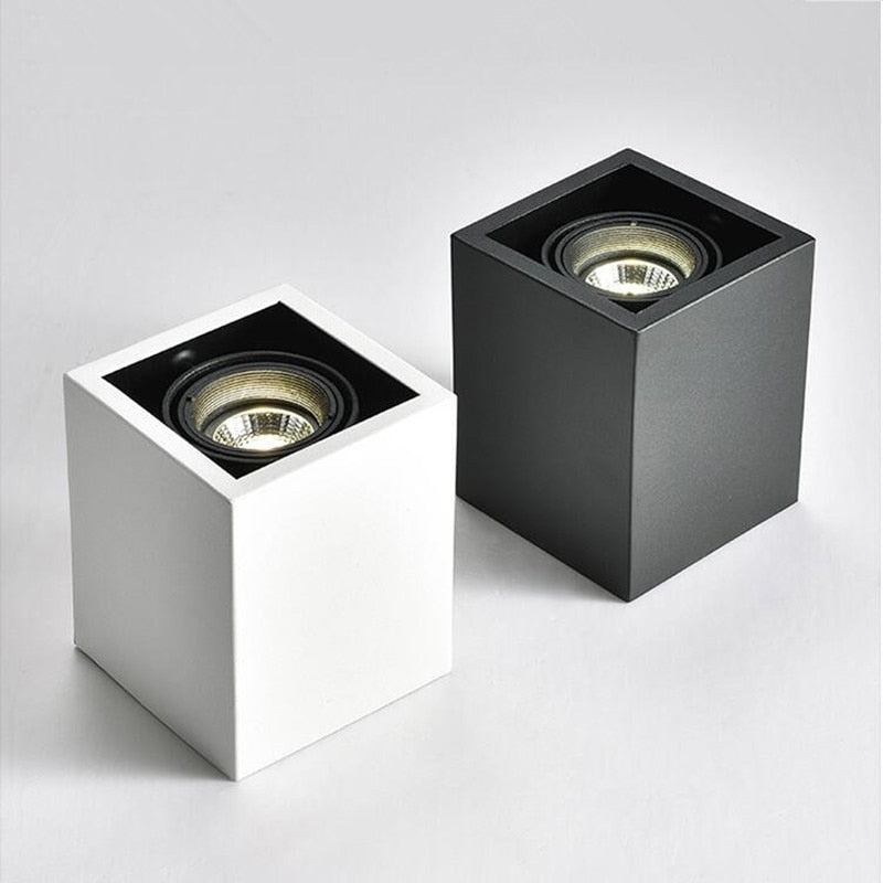 Square Dimmable GU10 COB LED Downlights 10W 20W LED Ceiling Spot lights AC85~265V LED Ceiling Lamps Indoor Lighting