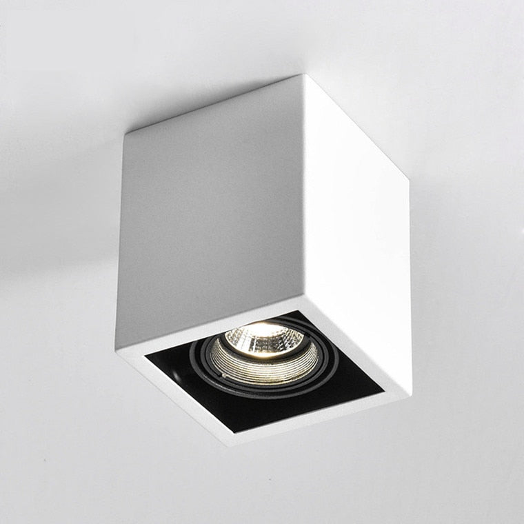 Square Dimmable GU10 COB LED Downlights 10W 20W LED Ceiling Spot lights AC85~265V LED Ceiling Lamps Indoor Lighting