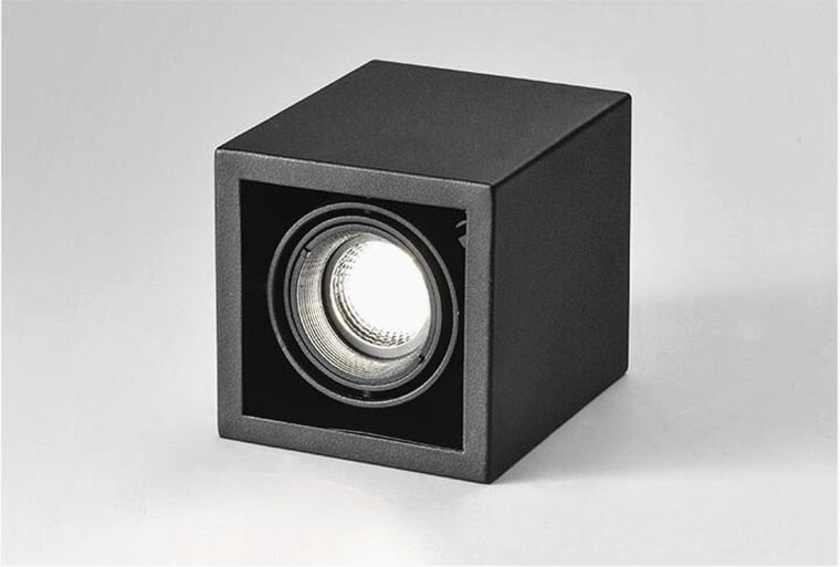 Square Dimmable GU10 COB LED Downlights 10W 20W LED Ceiling Spot lights AC85~265V LED Ceiling Lamps Indoor Lighting