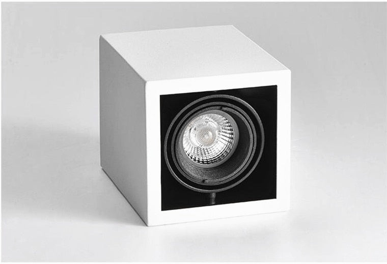 Square Dimmable GU10 COB LED Downlights 10W 20W LED Ceiling Spot lights AC85~265V LED Ceiling Lamps Indoor Lighting