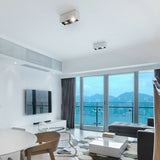 Square Dimmable GU10 COB LED Downlights 10W 20W LED Ceiling Spot lights AC85~265V LED Ceiling Lamps Indoor Lighting