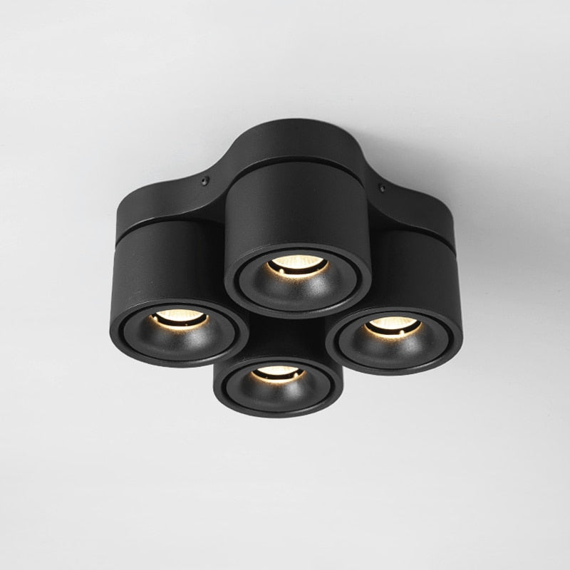 Dimmable Folding Rotating LED Downlights 28W 40W 48W 60W COB LED Ceiling Spot Lights AC85-265V LED Wall Lamps Indoor Lighting