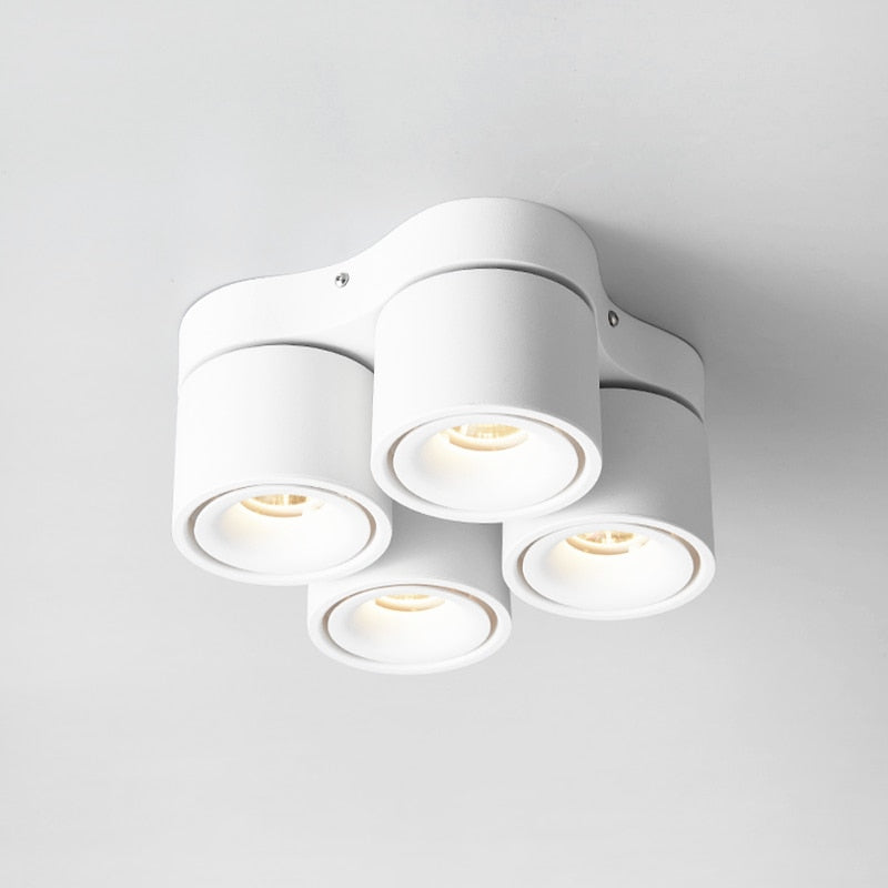 Dimmable Folding Rotating LED Downlights 28W 40W 48W 60W COB LED Ceiling Spot Lights AC85-265V LED Wall Lamps Indoor Lighting