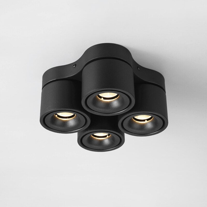 Dimmable Folding Rotating LED Downlights 28W 40W 48W 60W COB LED Ceiling Spot Lights AC85-265V LED Wall Lamps Indoor Lighting